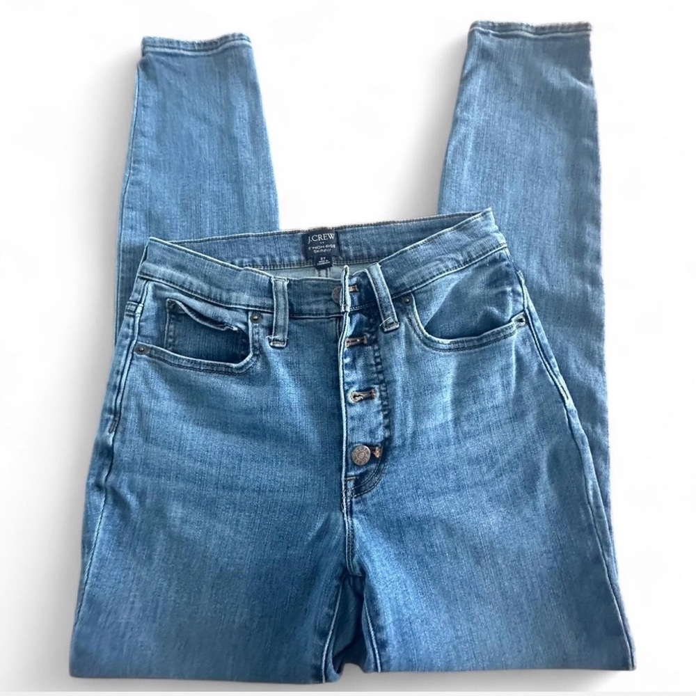 J.‎ Crew Light Blue Button-Fly Skinny Jeans